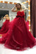 spaghetti straps organza long burgundy prom gown backless party dresses