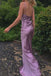 spaghetti straps simple long prom dresses with split slit evening gowns