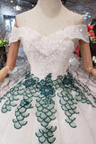 off the shoulder sparkly quinceanera gown beads sequins appliques prom dress