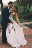 lace long prom dress with embroidery appliques v neck backless graduation dress