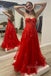 sweetheart red tulle long prom dress with lace appliques long formal dress