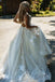 tulle open back beach wedding dresses lace applique princess bridal gown