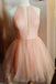 unique hot pink tulle short homecoming dress princess dot graduation party dresses