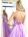 elegant two piece halter v neck striped long backless prom dress