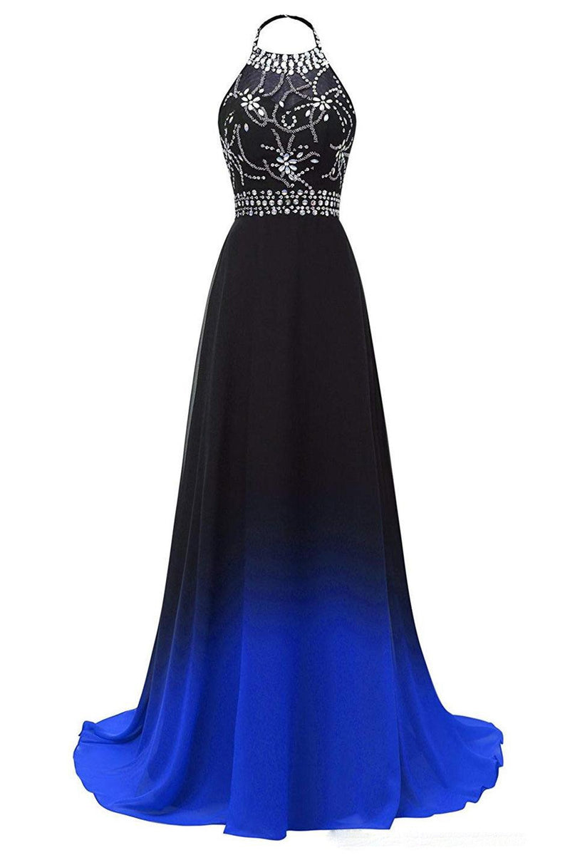red and black ombre prom dress Black Red A-line Deep V-veck Cheap Long Prom Dresses Online,12949 –  SposaDresses