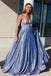 unique sparkly blue prom dresses a line appliqued evening gowns
