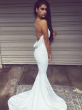 cowl cross backless mermaid prom dress backless evening dress