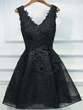 black lace graduation dresses a line black homecoming dresses