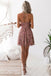 charming blush a line homecoming party dresses with appliques