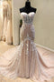 Charming Mermaid Sweetheart Lace Wedding Dresses, Sleeveless Long Bridal Gown PW420