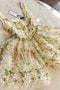 Gorgeous Flowers Appliques Homecoming Dresses, A-line Mini Hoco Dress GM461