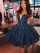 charming a line lace sweetheart puffy homecoming dresses