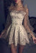 starry night party dresses tulle star long sleeves homecoming dress