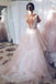 princess skin pink graduation dresses v neck backless wedding gowns