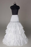 A-Line 4 Tier Floor Length Wedding Bridal Slips Petticoats WP09