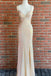 v neck straps sequined mermaid prom dresses long slit evening dresses